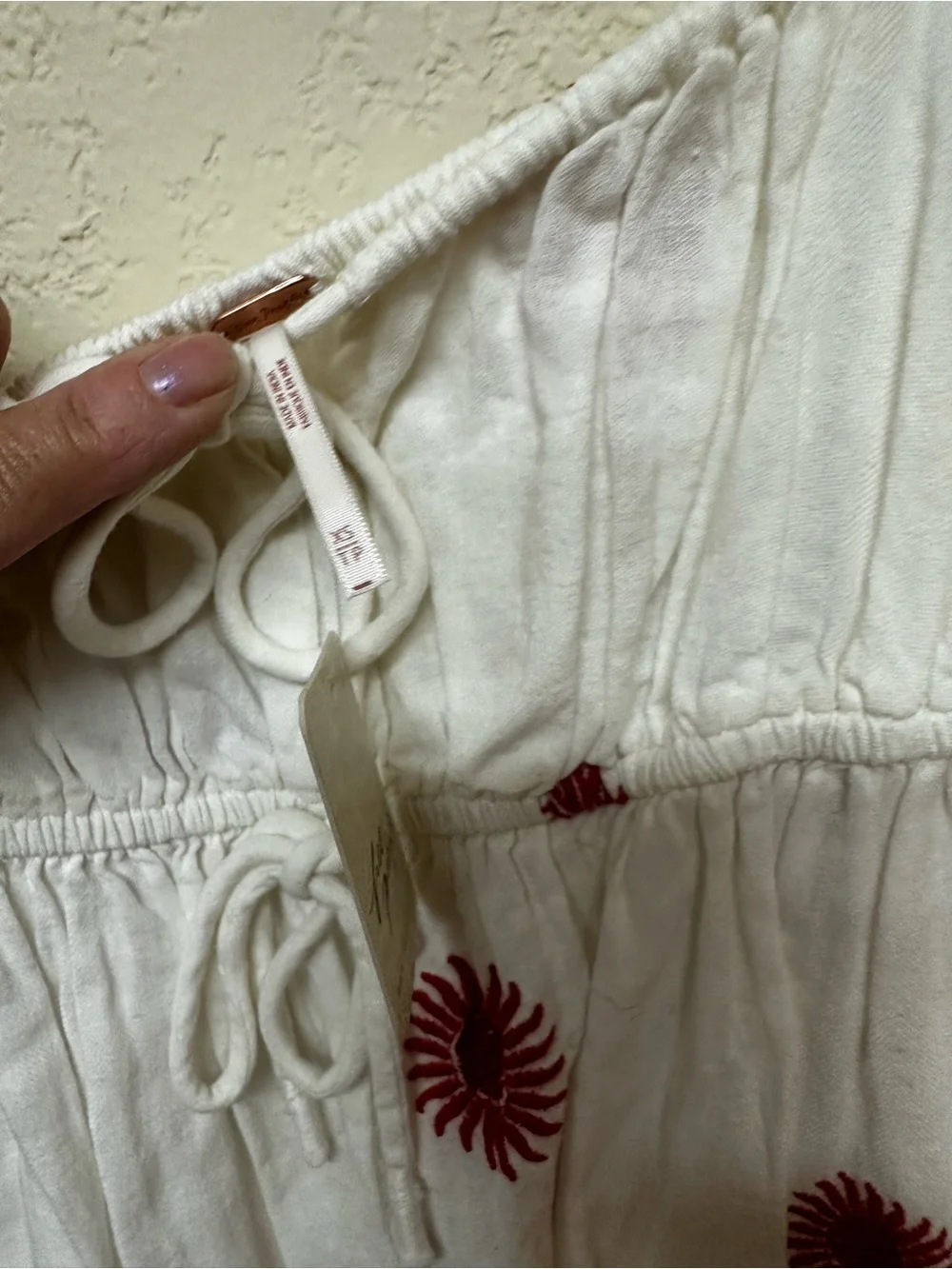 Free People NWT Emory Embroidered Midi Dress size XS